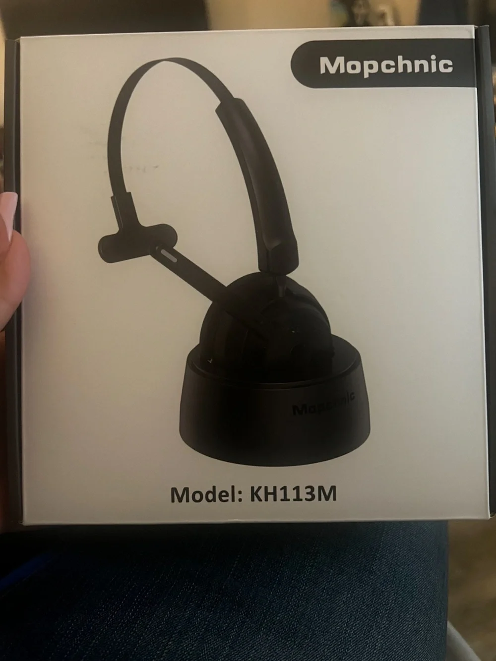 Mopchnic Wireless Bluetooth Headset in Black